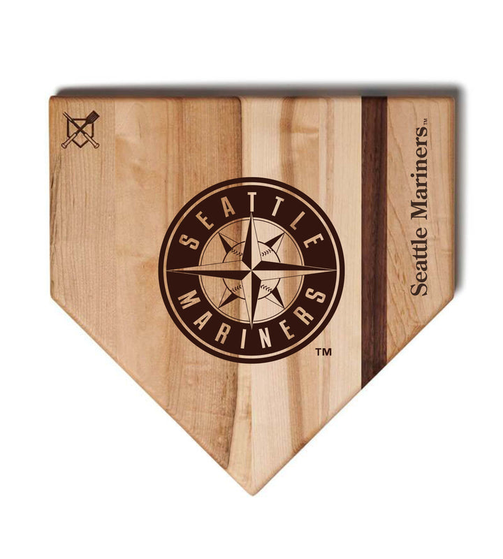 Baseball BBQ Seattle Mariners "Mariners" Home Plate / 17" x 17" Seattle Mariners "Grand Slam" Combo Set