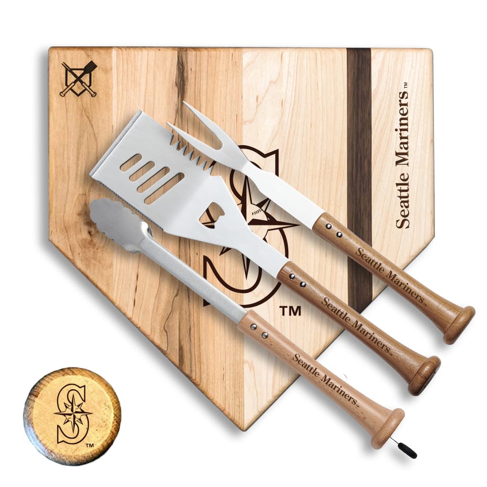 Baseball BBQ Seattle Mariners "Silver Slugger" Combo Set