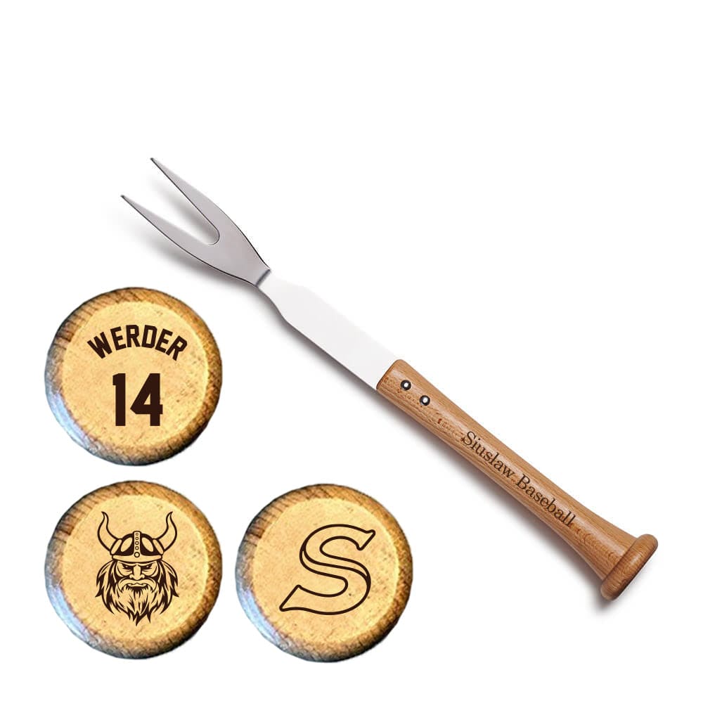 Baseball BBQ Siuslaw Vikings "FORKBALL" Fork