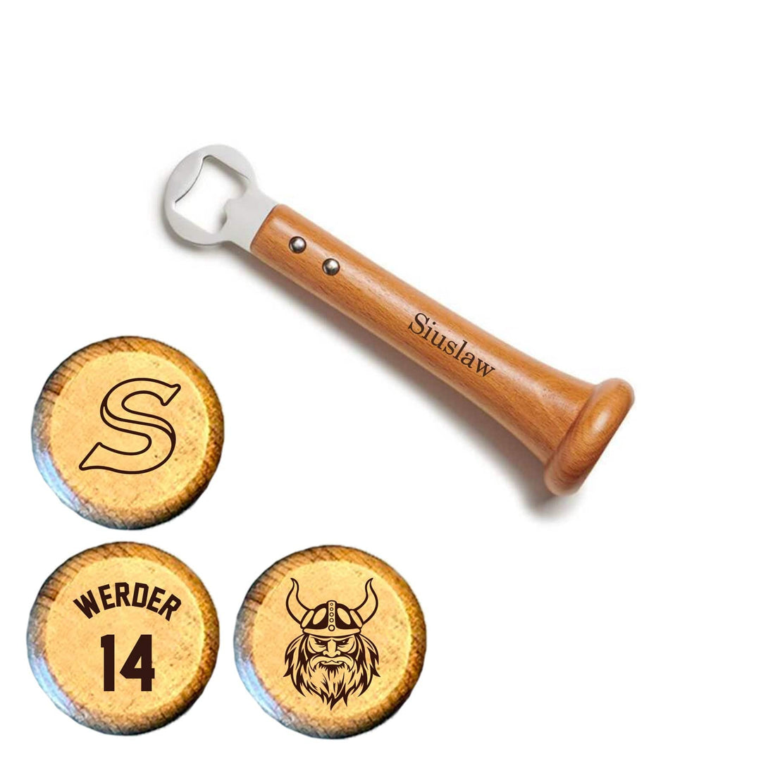 Baseball BBQ Siuslaw Vikings "PICKOFF" Bottle Opener