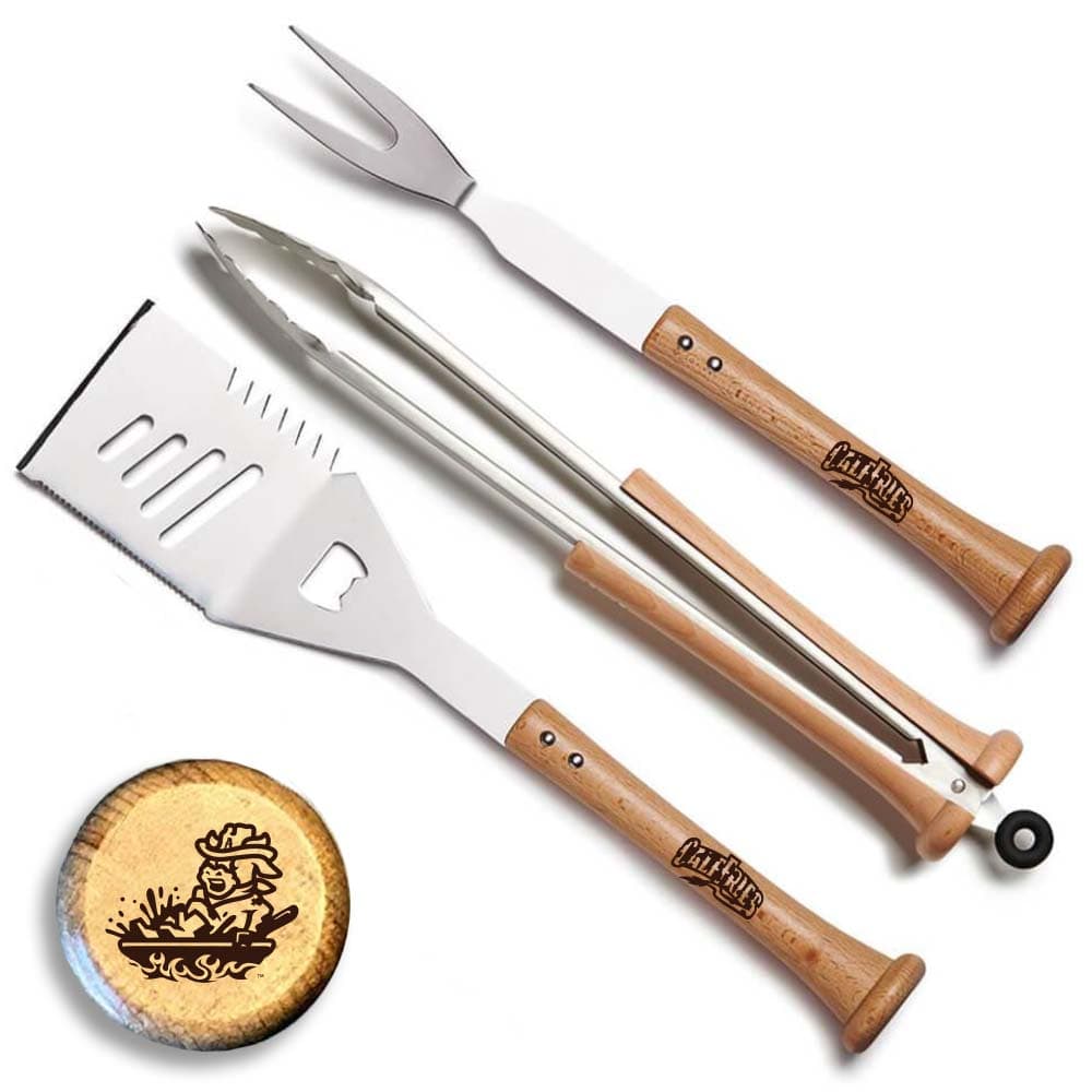 Baseball BBQ Sod Poodles Calf Fries "TRIPLE PLAY" Set