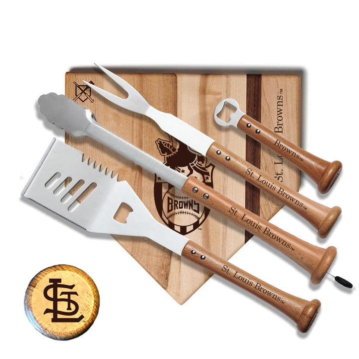 Baseball BBQ St. Louis Browns "GRAND SLAM" Combo Set 12" Style 1 St. Louis Browns "GRAND SLAM" Combo Set