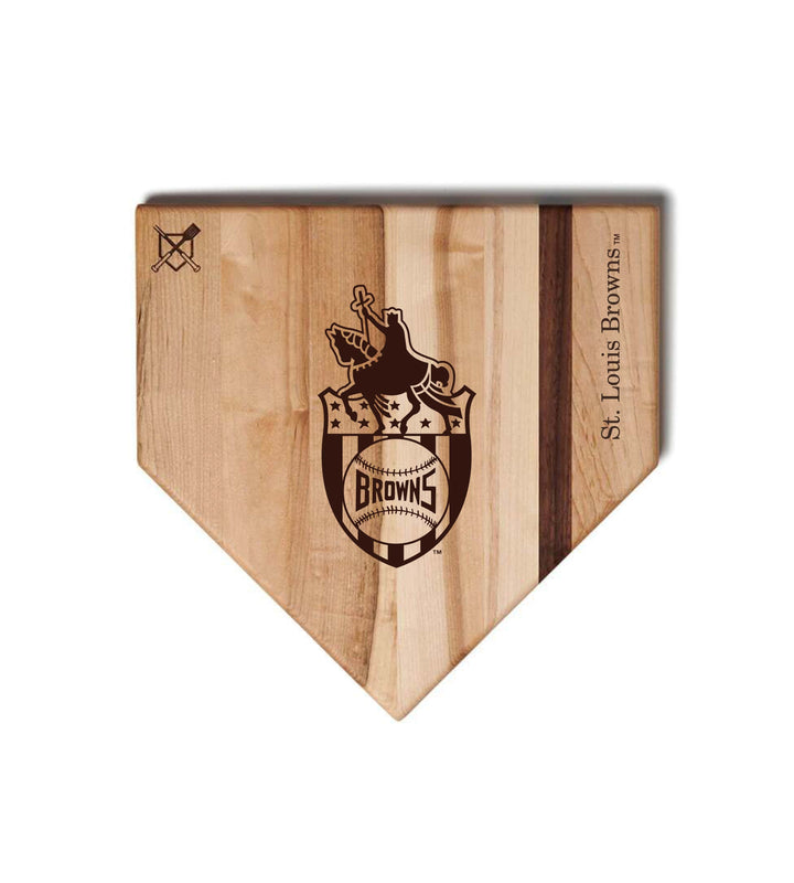 Baseball BBQ St. Louis Browns Home Plate Style 2 (12" x 12") St. Louis Browns Cutting Boards | Choose Your Size & Style