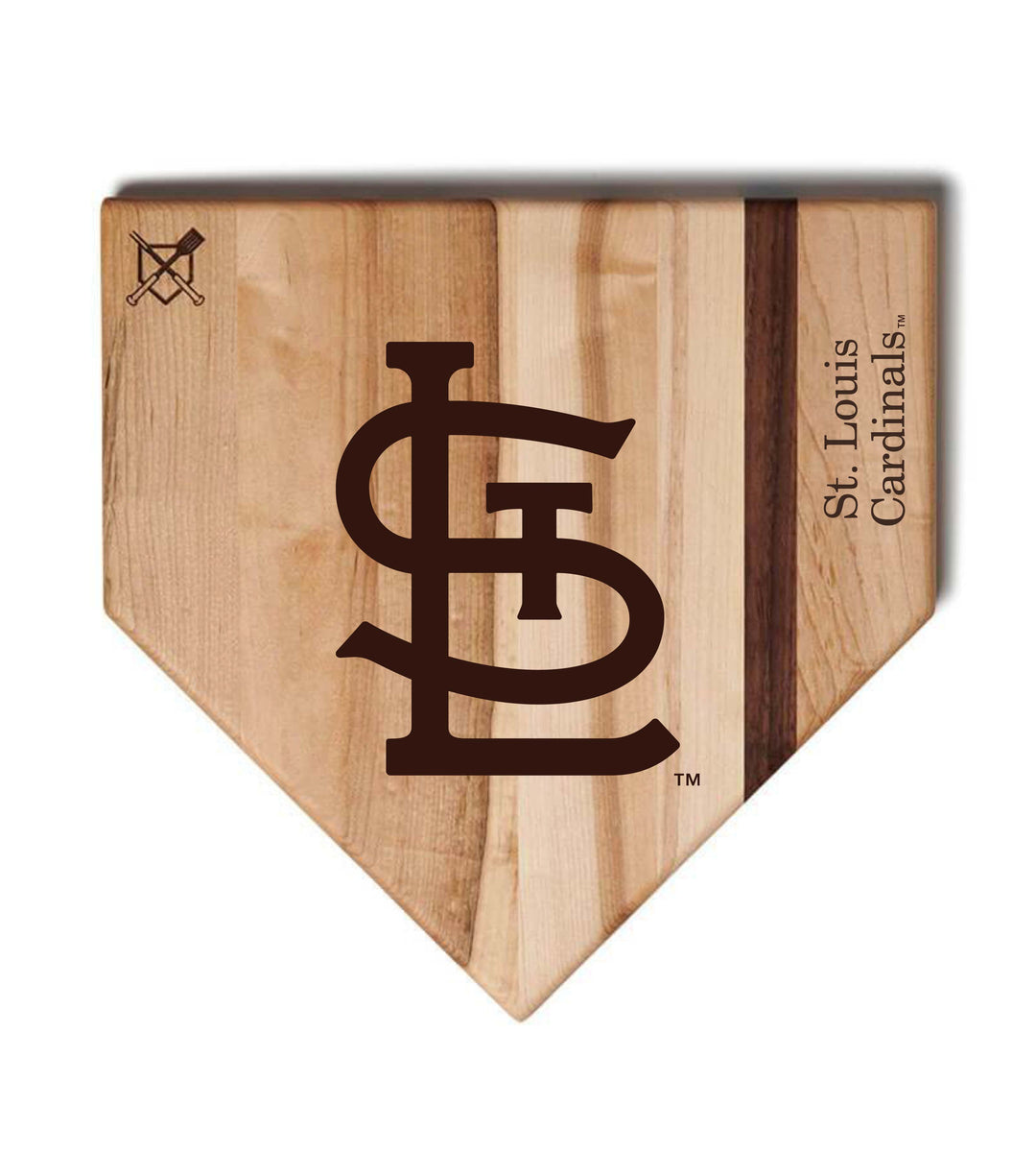 Baseball BBQ St. Louis Cardinals "STL" Home Plate / 17" x 17" St. Louis Cardinals "Grand Slam" Combo Set