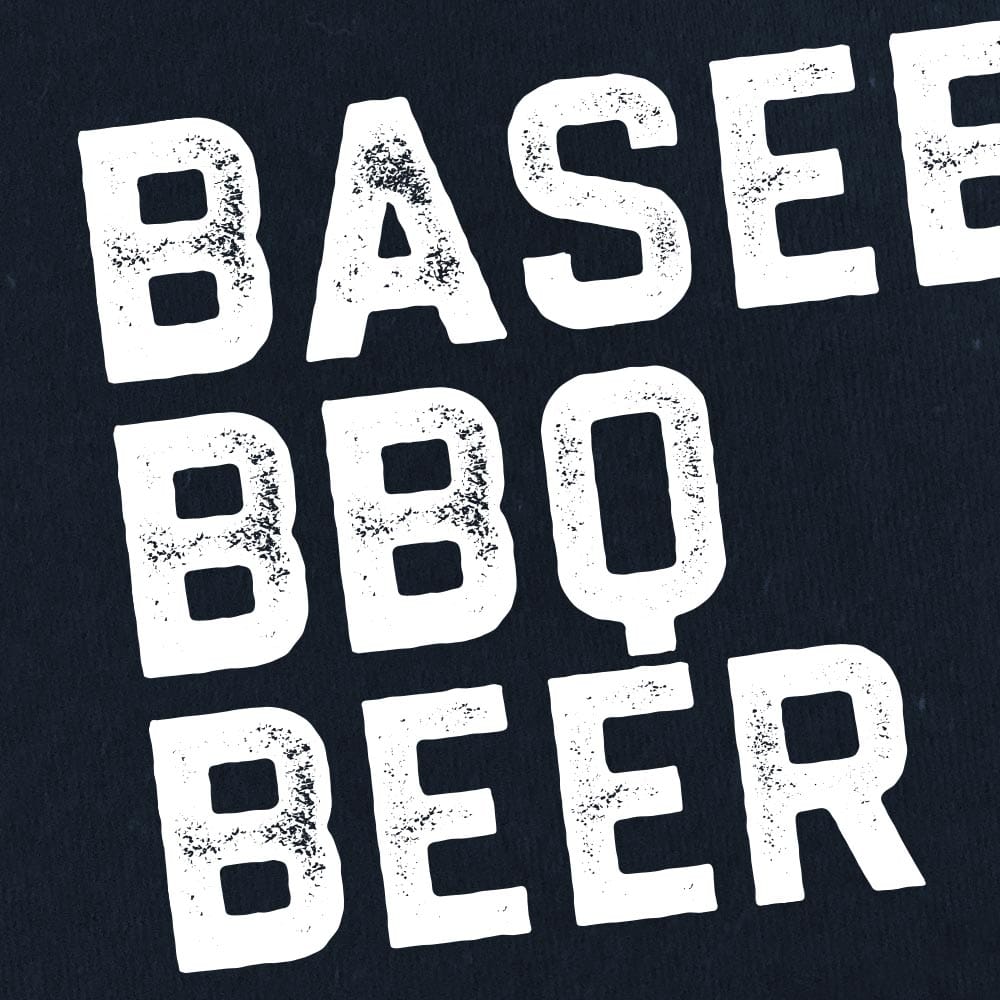 Baseball BBQ T-Shirts 3B Women's Fitted T-Shirt