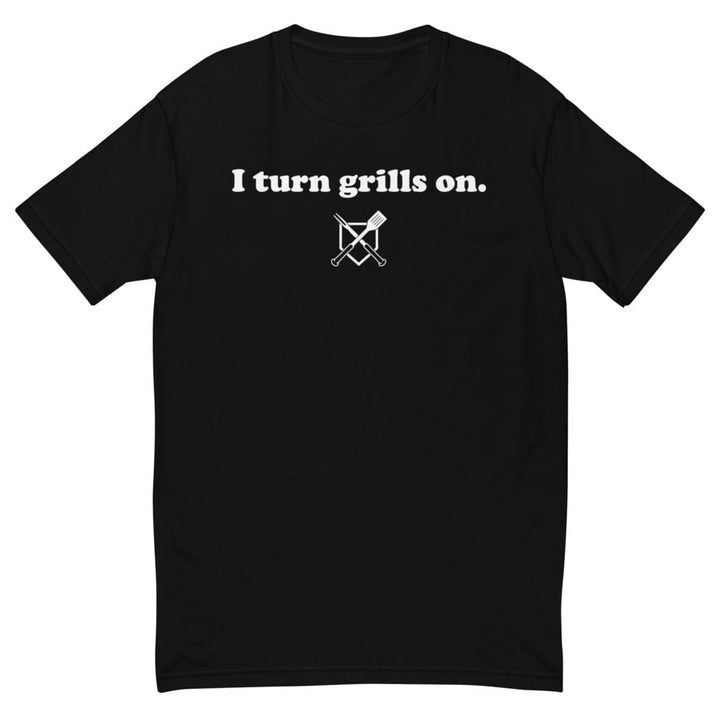 Baseball BBQ T-Shirts Black / S I Turn Grills On