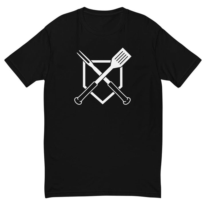 Baseball BBQ T-Shirts Black / XS Crossed Plate Men's T-Shirt