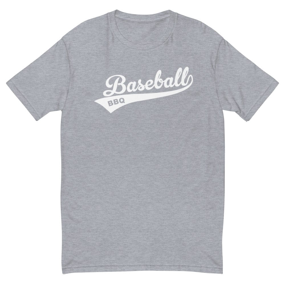 Baseball BBQ T-Shirts Heather Grey / S Classic Baseball BBQ