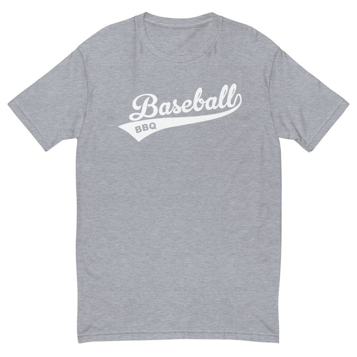 Baseball BBQ T-Shirts Heather Grey / S Classic Baseball BBQ