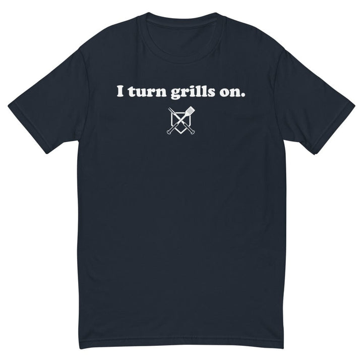 Baseball BBQ T-Shirts Midnight Navy / S I Turn Grills On