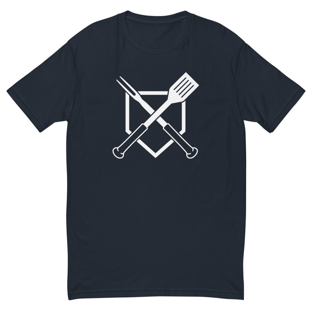 Baseball BBQ T-Shirts Midnight Navy / XS Crossed Plate Men's T-Shirt