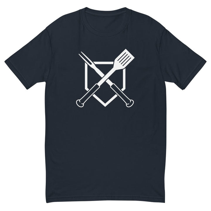 Baseball BBQ T-Shirts Midnight Navy / XS Crossed Plate Men's T-Shirt