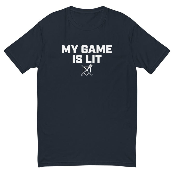 Baseball BBQ T-Shirts Midnight Navy / XS My Game is Lit Men's T-Shirt