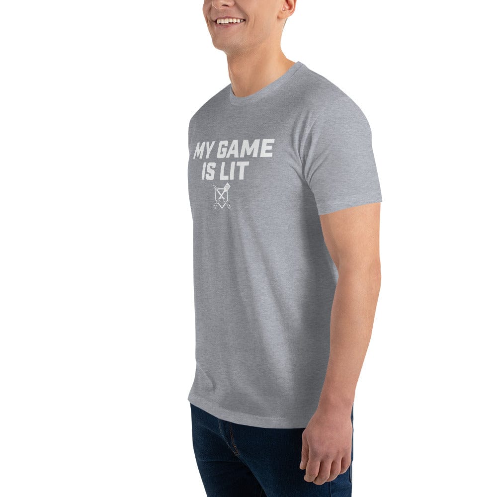Baseball BBQ T-Shirts My Game is Lit Men's T-Shirt