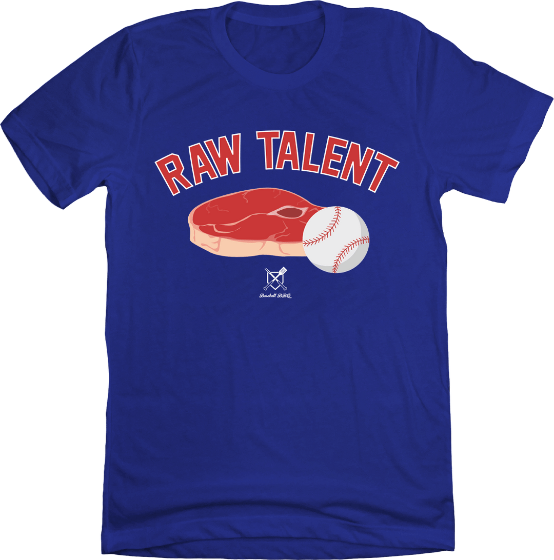Baseball BBQ T-Shirts Royal / S Raw Talent