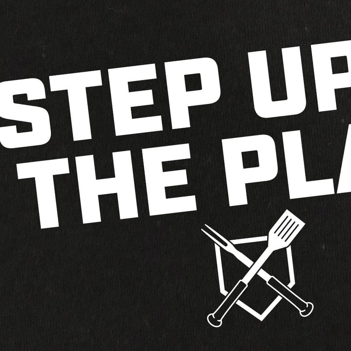 Baseball BBQ T-Shirts Step Up To The Plate Men's T-Shirt
