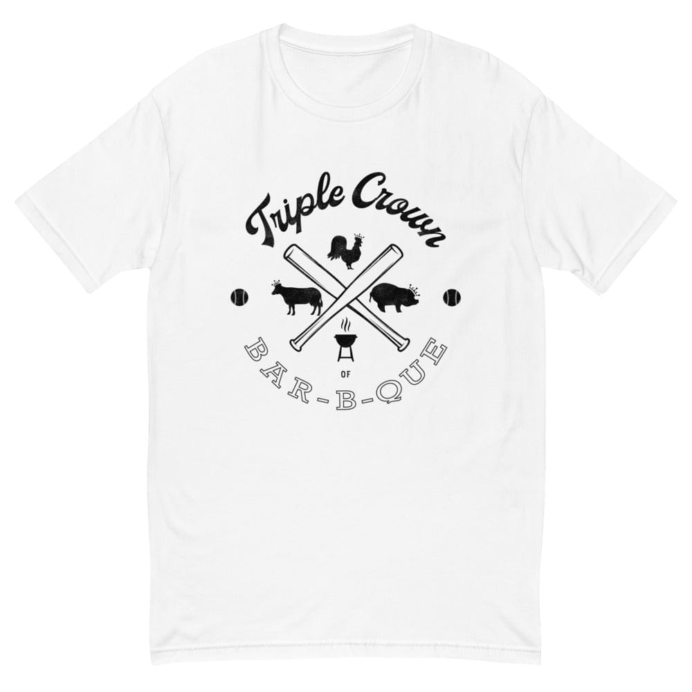 Baseball BBQ T-Shirts White / S Triple Crown of Bar-B-Que