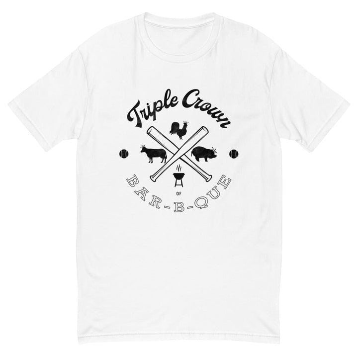 Baseball BBQ T-Shirts White / S Triple Crown of Bar-B-Que