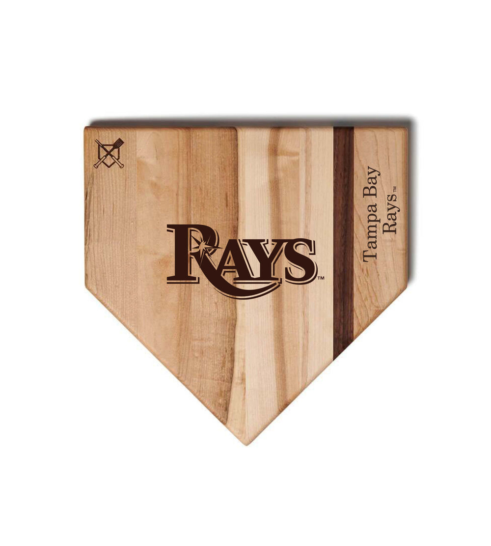 Baseball BBQ Tampa Bay Rays "Rays" Home Plate / 12" x 12" Tampa Bay Rays "Grand Slam" Combo Set