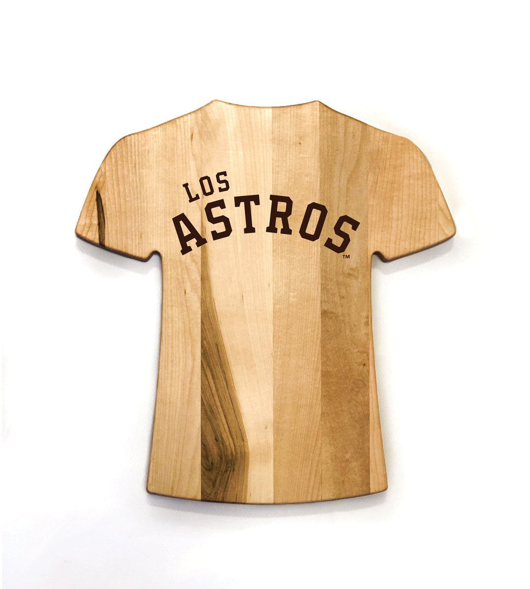 Baseball BBQ TEAM LOGO ONLY (SINGLE SIDED) Astros de Houston Team Jersey Cutting Board | Customize With Your Name & Number | Add a Personalized Note (en Español)