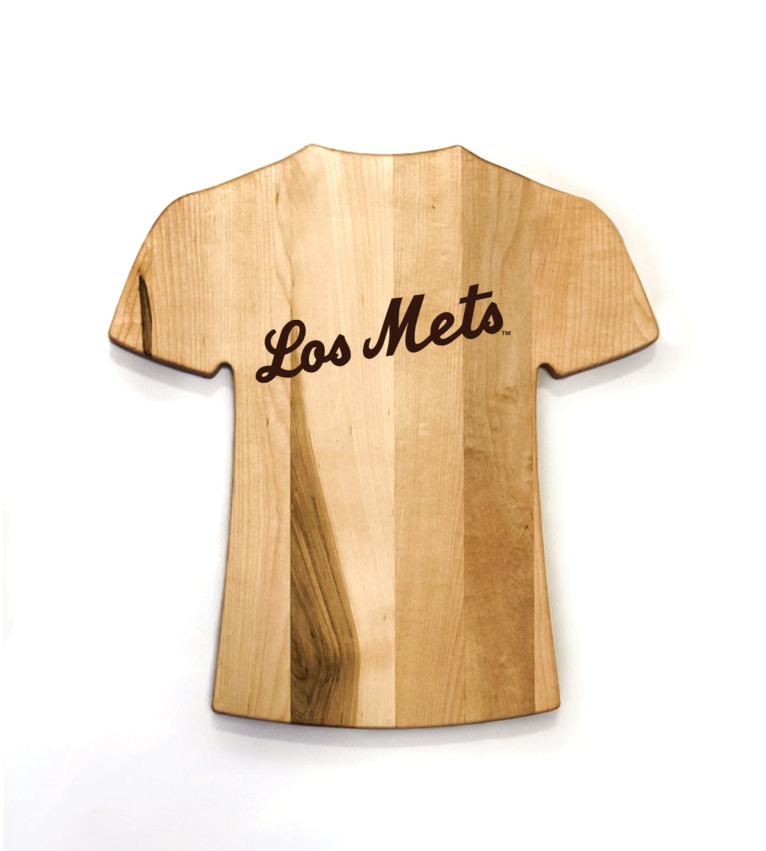 Baseball BBQ TEAM LOGO ONLY (SINGLE SIDED) Mets de Nueva York Team Jersey Cutting Board | Customize With Your Name & Number | Add a Personalized Note (en Español)
