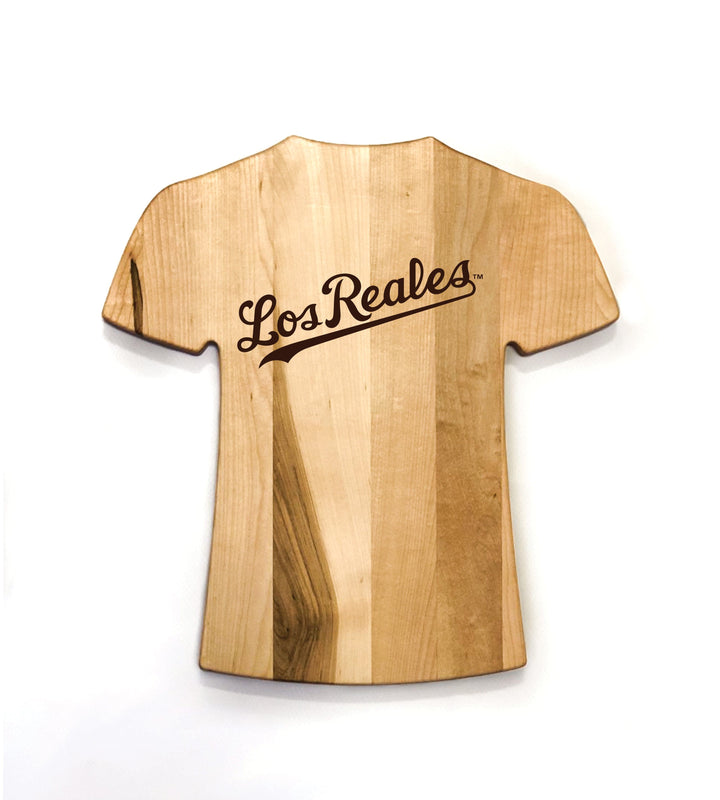 Baseball BBQ TEAM LOGO ONLY (SINGLE SIDED) Reales de Kansas City Team Jersey Cutting Board | Customize With Your Name & Number | Add a Personalized Note (en Español)