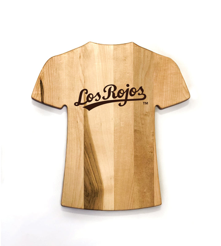 Baseball BBQ TEAM LOGO ONLY (SINGLE SIDED) Rojos de Cincinnati Team Jersey Cutting Board | Customize With Your Name & Number | Add a Personalized Note (en Español)