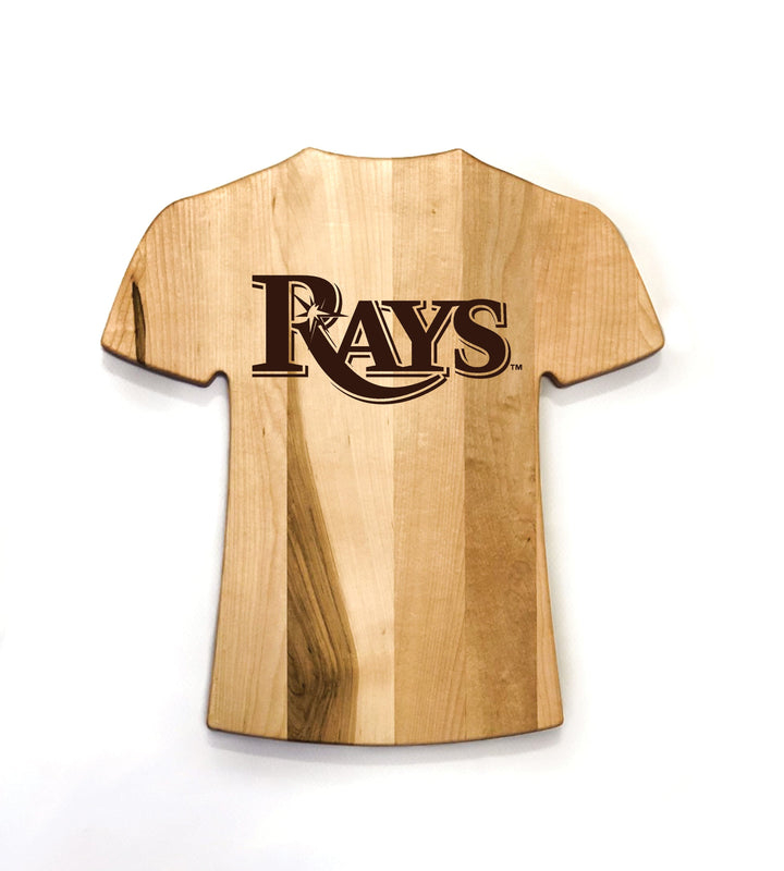 Baseball BBQ TEAM LOGO ONLY (SINGLE SIDED) Tampa Bay Rays Team Jersey Cutting Board | Customize With Your Name & Number | Add a Personalized Note