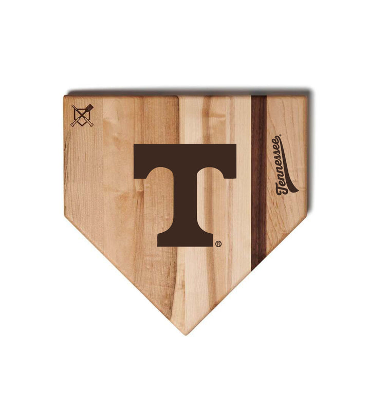 Baseball BBQ Tennessee Home Plate Style (12" x 12") Tennessee Cutting Boards | Choose Your Size & Style