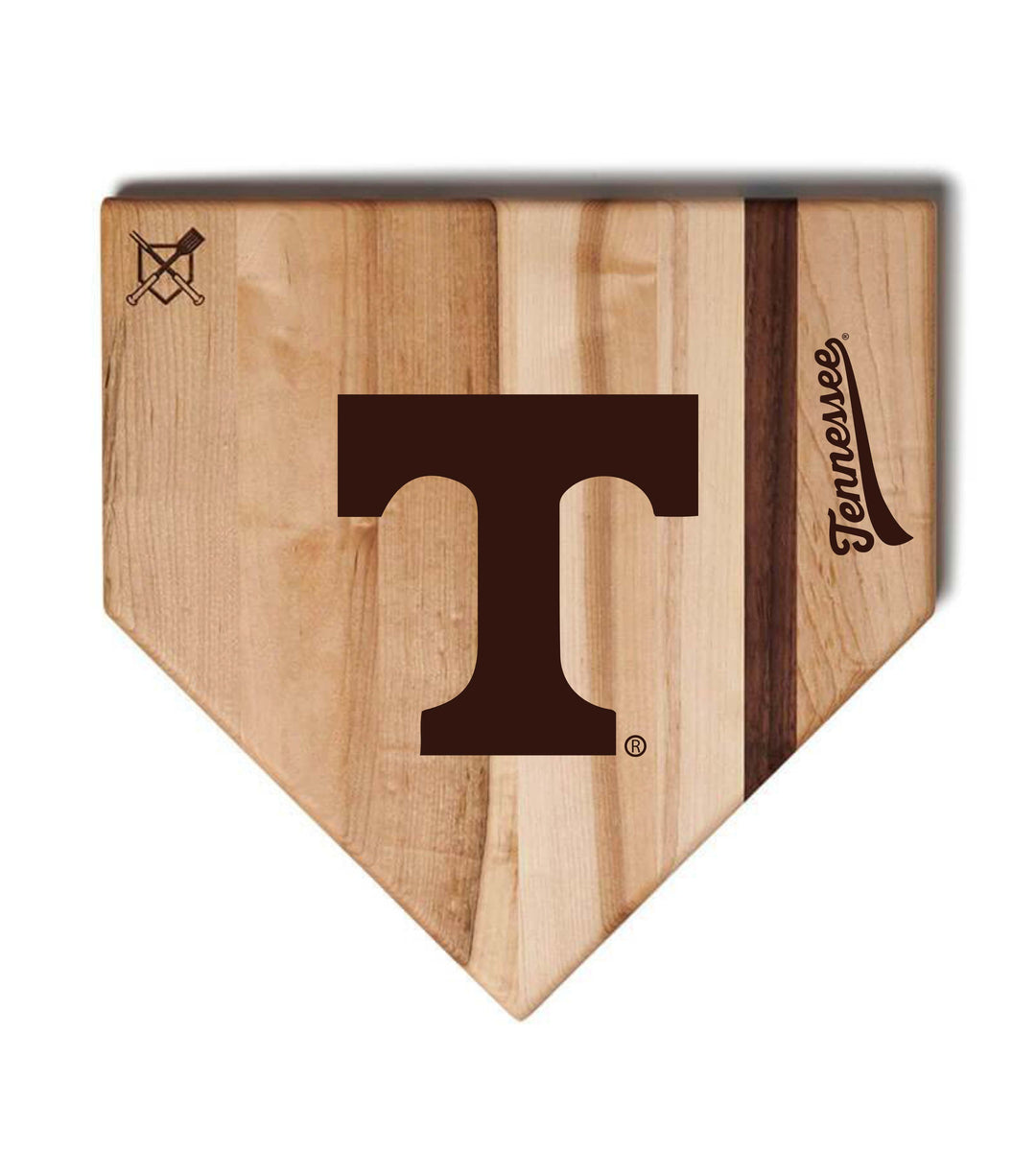 Baseball BBQ Tennessee Home Plate Style (17" x 17") Tennessee Cutting Boards | Choose Your Size & Style