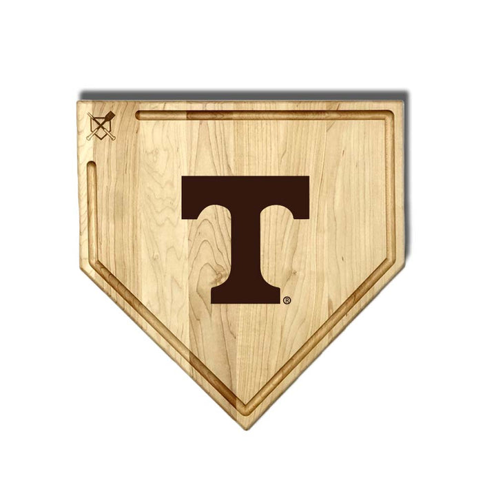 Baseball BBQ Tennessee Home Plate Style w/ Trough (17" x 17") Tennessee Cutting Boards | Choose Your Size & Style