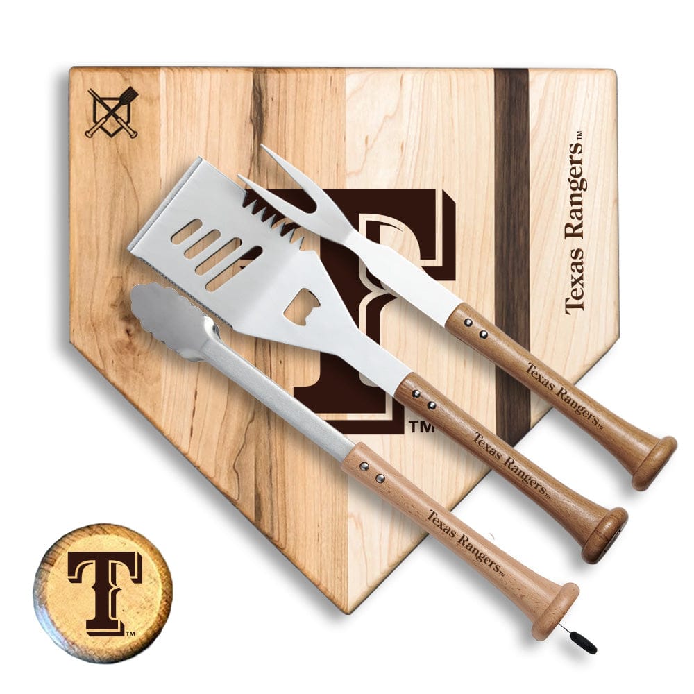 Baseball BBQ Texas Rangers "Silver Slugger" Combo Set