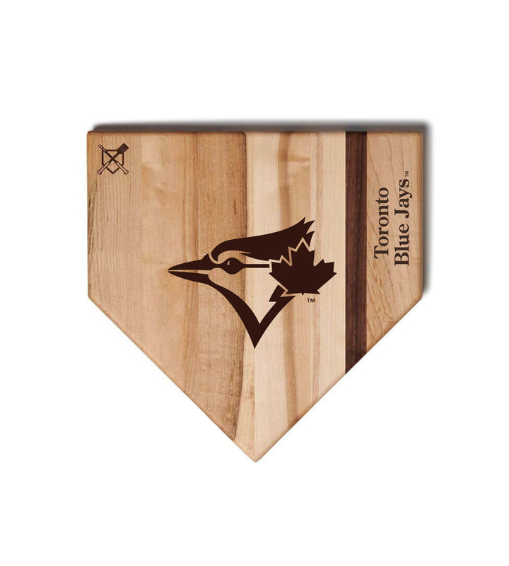 Baseball BBQ Toronto Blue Jays "Blue Jay" Home Plate / 12"x12" Toronto Blue Jays Home Plate Cutting Boards | Multiple Sizes | Multiple Designs