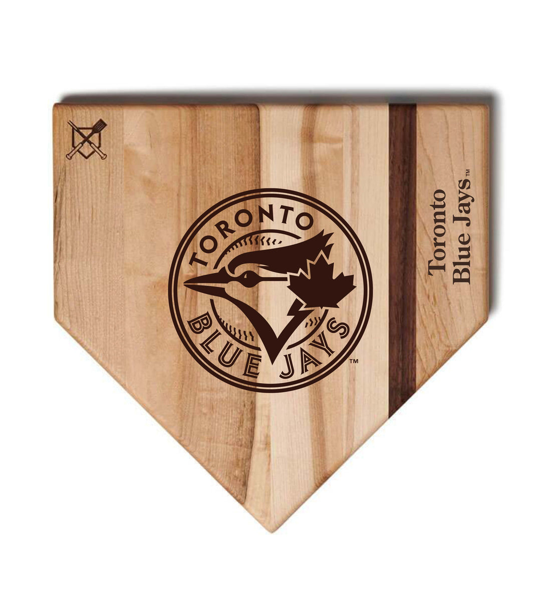 Baseball BBQ Toronto Blue Jays "Toronto Blue Jays" Home Plate / 17" x 17" Toronto Blue Jays "Silver Slugger" Combo Set