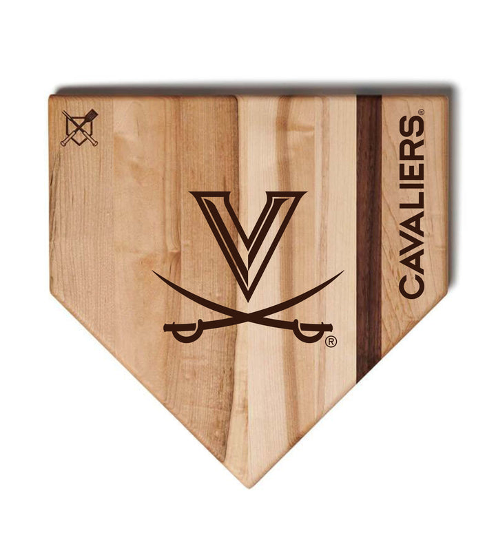 Baseball BBQ University of Virginia Home Plate Style (17" x 17") University Of Virginia Cutting Boards | Choose Your Size & Style