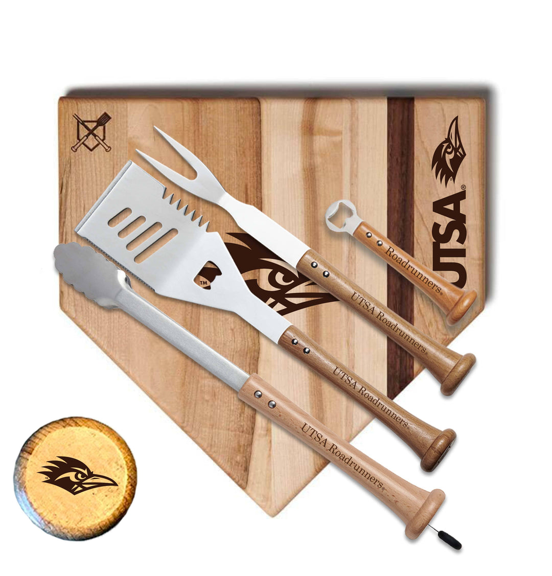 Baseball BBQ UTSA "GRAND SLAM" Home Plate Style (17" x 17") UTSA "GRAND SLAM" Combo Set