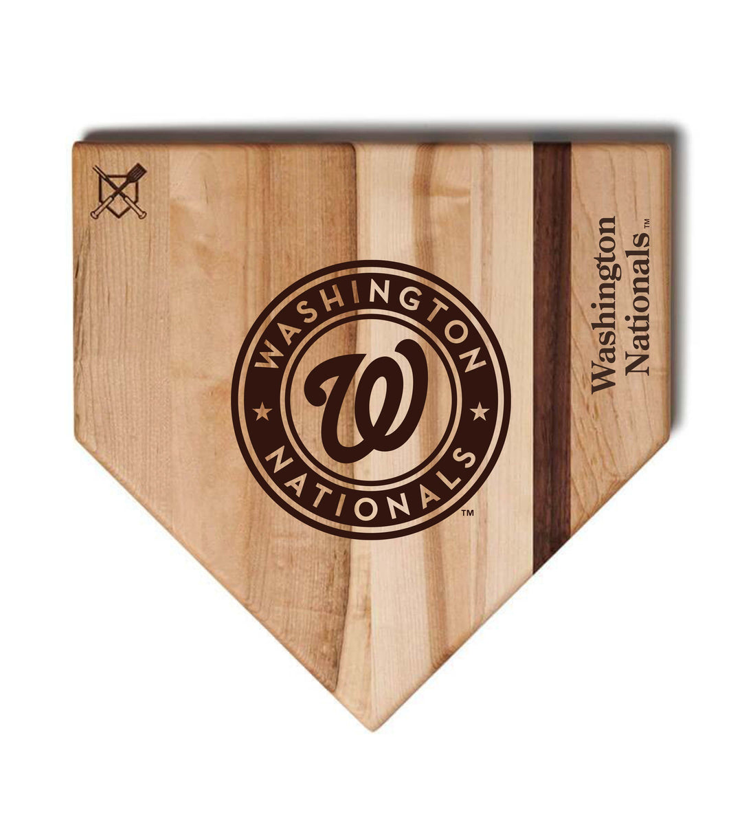 Baseball BBQ Washington Nationals "Nationals" Home Plate / 17" x 17" Washington Nationals "Silver Slugger" Combo Set