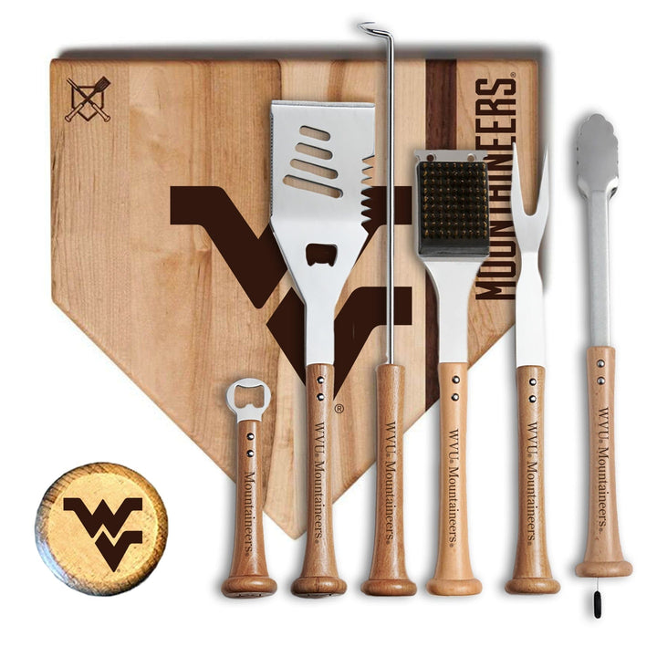 Baseball BBQ West Virginia Mountaineers MVP Grill Set