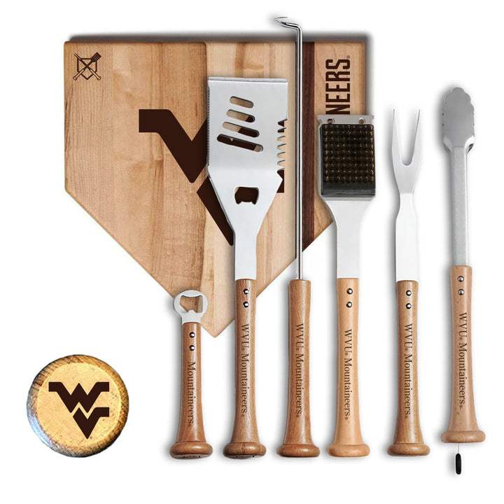 Baseball BBQ West Virginia Mountaineers MVP Grill Set