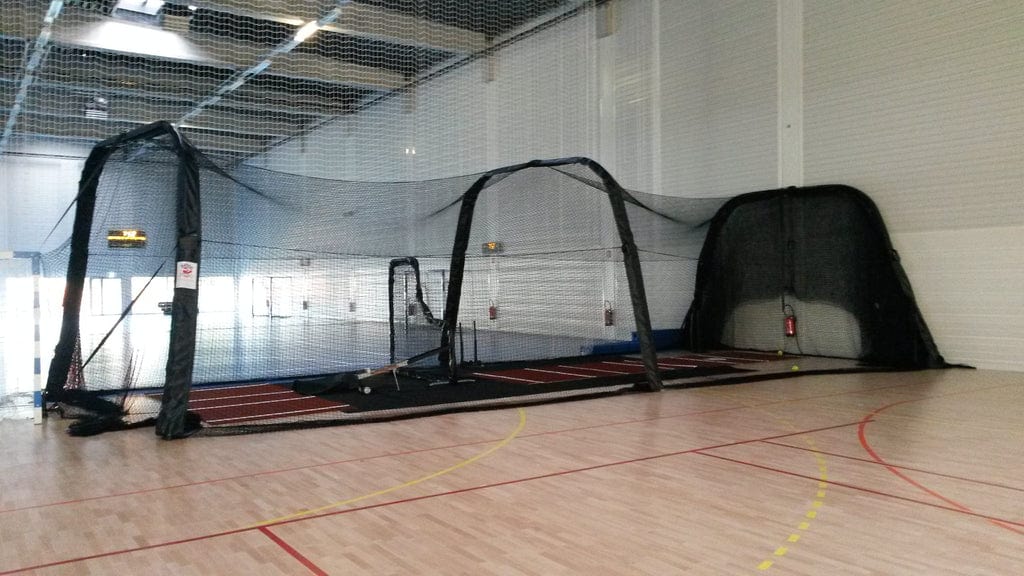 BATCO Batting Cage 54 Feet / Rubber Indoor Foldable Batting Cage | BATCO