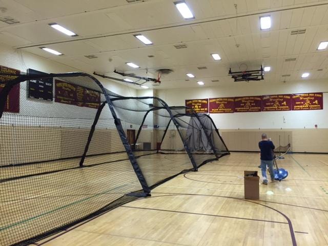 BATCO Batting Cage 72 Feet / Rubber Indoor Foldable Batting Cage | BATCO