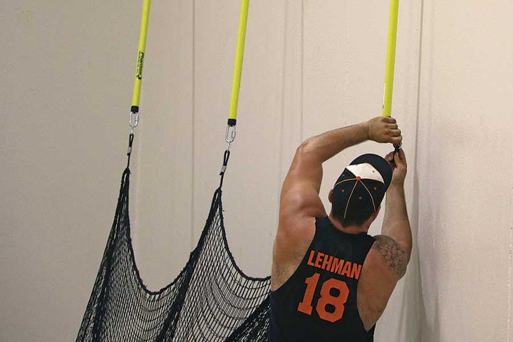 Beacon Athletics Batting Cage Phantom™ Tensioned Indoor Batting Cage | Beacon Athletics