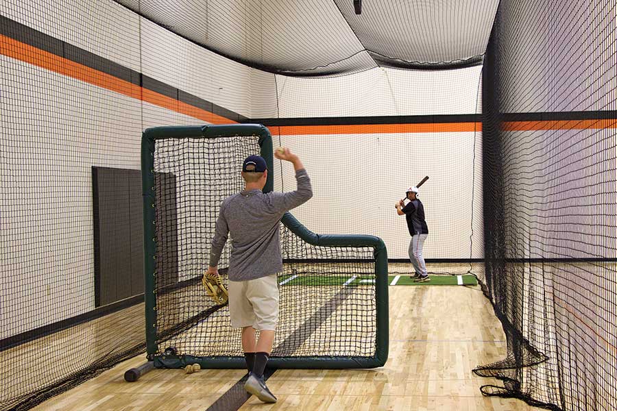 Beacon Athletics Batting Cage Phantom™ Tensioned Indoor Batting Cage | Beacon Athletics