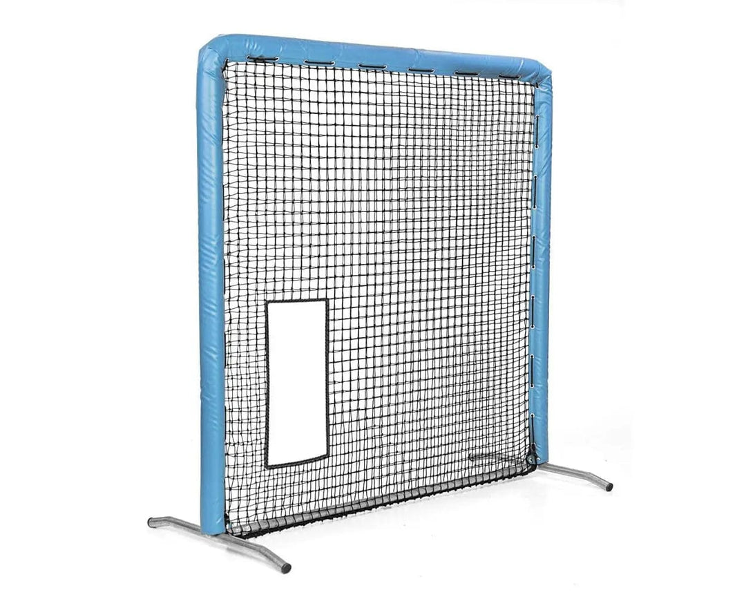 Better Baseball Baseball Screen Padded / Columbia Blue Bullet Hole Fast Pitch | Better Baseball