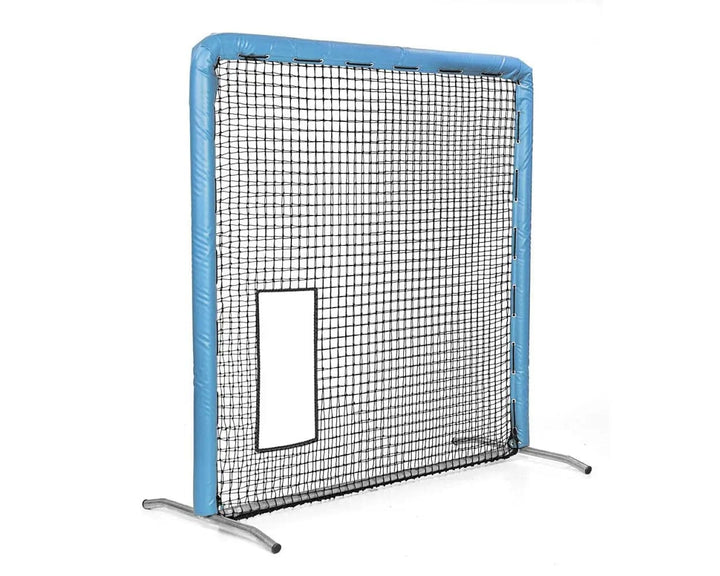 Better Baseball Baseball Screen Padded / Columbia Blue Bullet Hole Fast Pitch | Better Baseball