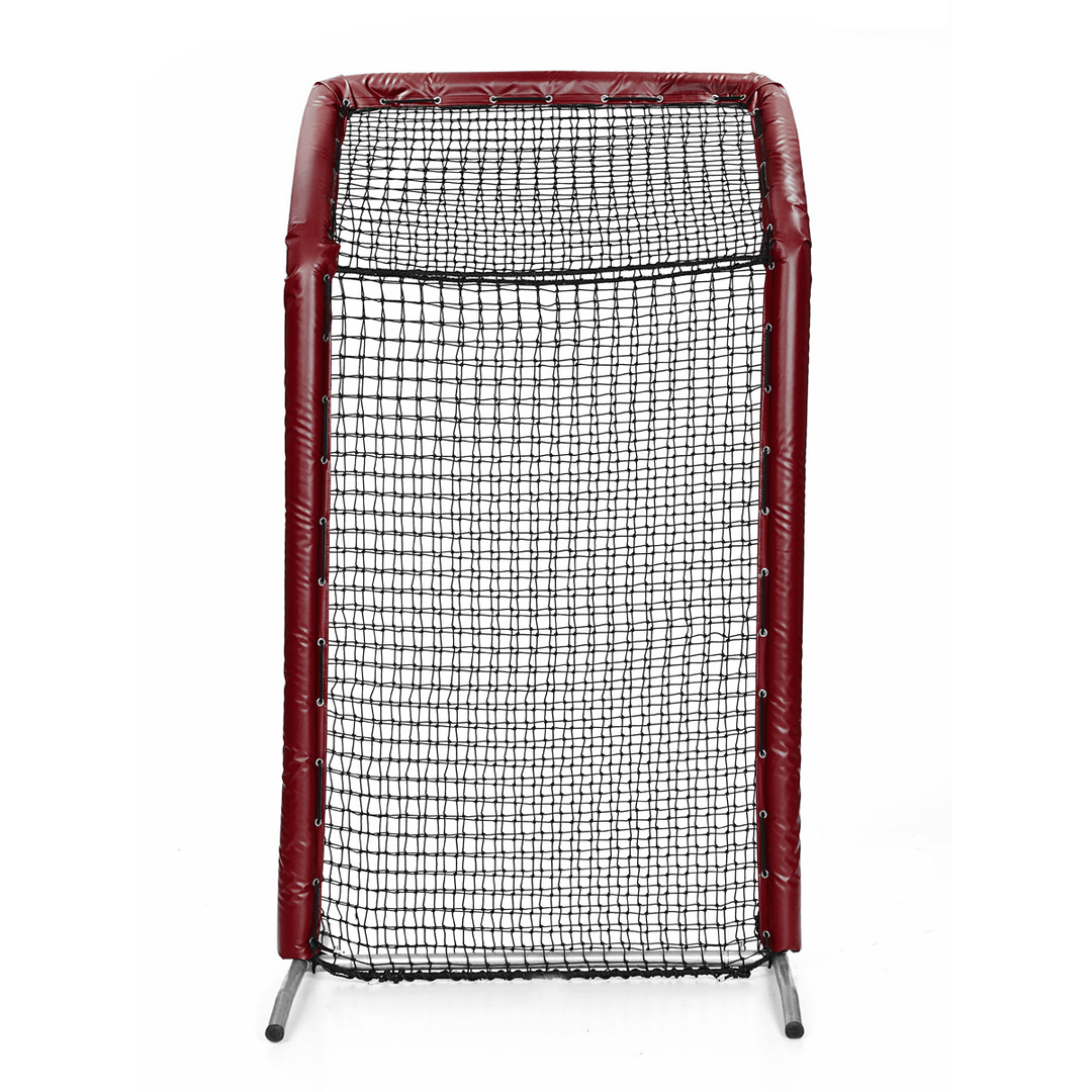 Better Baseball Baseball Screen Padded / Maroon Bullet Fastpitch Overhead | Better Baseball