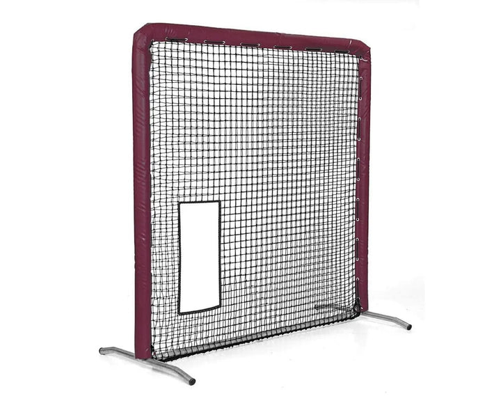 Better Baseball Baseball Screen Padded / Maroon Bullet Hole Fast Pitch | Better Baseball