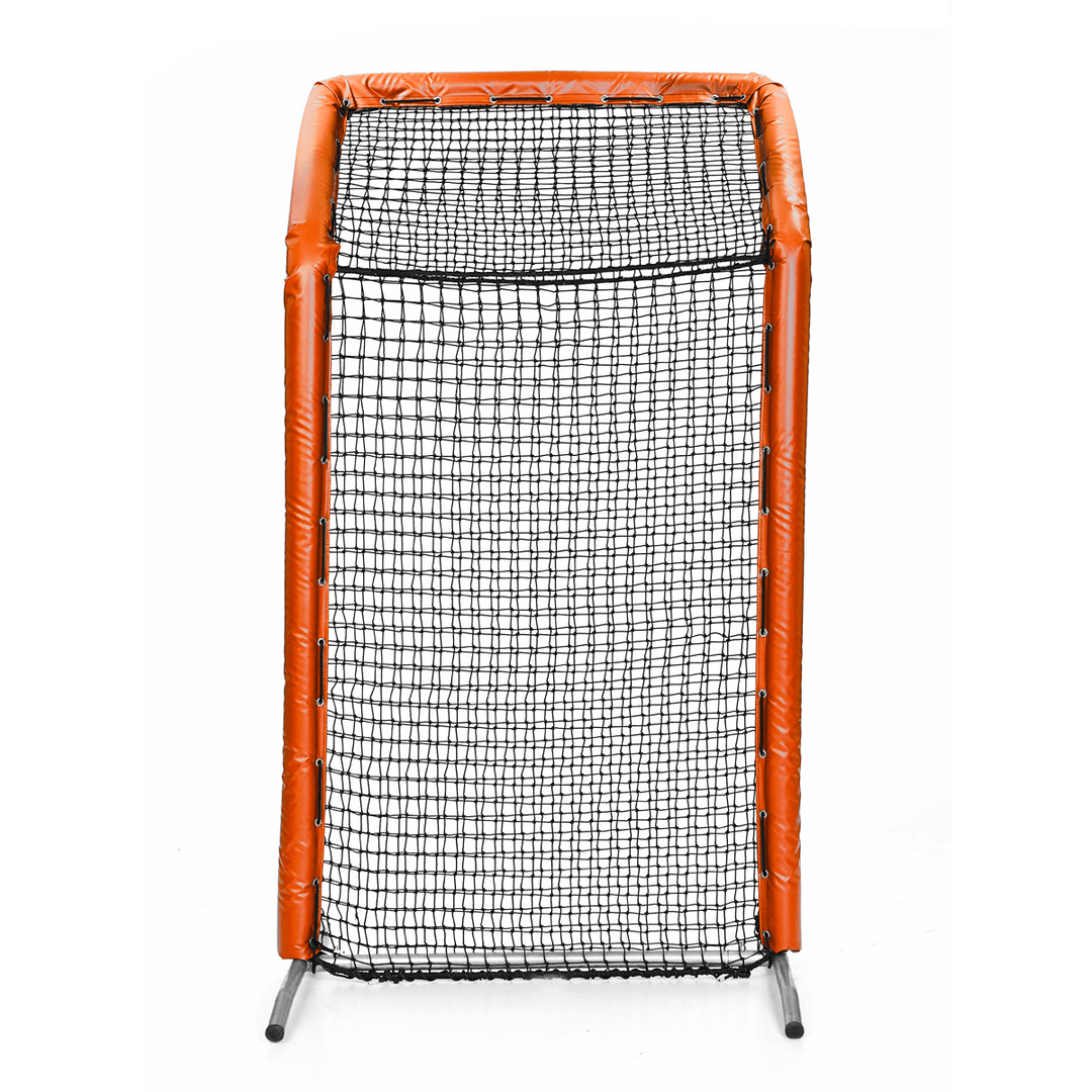 Better Baseball Baseball Screen Padded / Orange Bullet Fastpitch Overhead | Better Baseball