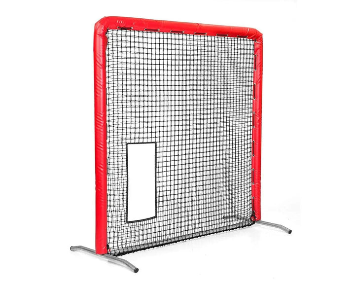 Better Baseball Baseball Screen Padded / Red Bullet Hole Fast Pitch | Better Baseball