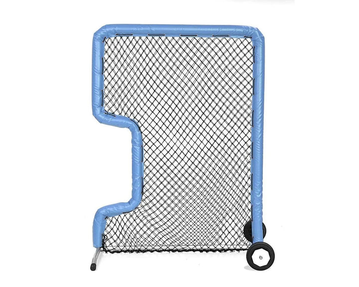 Better Baseball Baseball Screen with Padding and Wheels / Columbia Blue Bullet Front Toss | Better Baseball